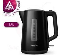 Philips Series 3000 1.7L Family-size Kettle│Spring Lid│HD9318/21│Black│InUK