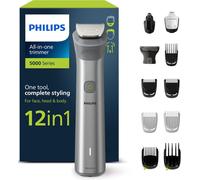 Series 5000 All-in-one Trimmer, 12-in-1 Multigroom for face, Head and Body, One Tool, Complete Styling, 14 Length Settings (0.5-16 mm) (Model: MG5950