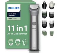 PHILIPS Series 5000 11-in-1 MG5941/15 Wet & Dry Multi Grooming Trimmer - Black & Silver, Black,Silver/Grey