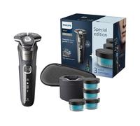 Philips Series 5000 Wet & Dry Electric Shaver, Up to 60-Min Run-time, Travel Pouch, Quick Cleaning Pod with 4 cartridges, S5887/69