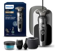 Philips Shaver Series 9000 Prestige, Wet and Dry Electric Shaver, Bright Chrome, Lift & Cut Shaving System, SkinIQ Technology, Beard Styler