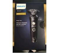 Philips Shaver Series 9000, Wet and Dry Electric, Dark Chrome, with Lift & Cut Shaving System and SkinIQ Technology, Pop-up Trimmer, Cleaning Pod, Charging Stand and Travel Case, Model S9987/55