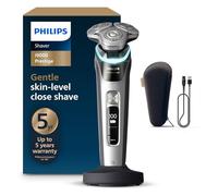 Philips Shaver i9000 Prestige, Wet & Dry Electric Shaver, Dark Slate Nova, with Skin IQ Technology, Triple Lift & Cut System, 360 Rotating Dual SteelPrecision Blades, Model XP9204/10