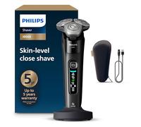 Philips Shaver i9000, Wet & Dry Electric Shaver, Ink Black, with Skin IQ Technology, Triple Lift & Cut System, 360 Rotating Dual SteelPrecision Blades, Model X9000/10
