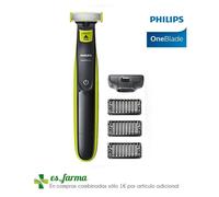 Philips QP2520/20 OneBlade Rechargeable Facial Trim Edge Shave Hair Trimmer with Styling Combs