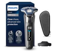 Philips Shaver Series 7000 - Wet & Dry Mens Electric Shaver with SkinIQ Technology, Pop-up Trimmer, Charging Stand, Travel Case and Cleaning Brush (Model S7887/35)