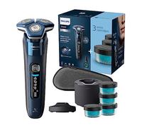 Philips Shaver Series 7000 - Wet & Dry Men's Electric Shaver with SkinIQ Technology, Razor with Pop-up Trimmer, Charging Stand, Travel Case, Quick Clean Pod and 4X Cartridges (Model S7885/63)