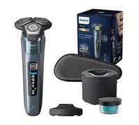 Philips Shaver Series 8000 - Wet & Dry Electric Shaver with SkinIQ Technology in Ice Blue, Razor with Pop-up Trimmer, Charging Stand, Travel Case, Quick Clean pod, Cleaning Brush (Model S8692/55)