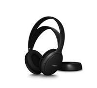 Philips SHD6000BK TV Headphones with 30 Hour Battery, 30m Range, Digital 2.4GHz Connection, Replaceable Battery, Optical and 3.5mm Inputs, Over-Ear Comfort - Black