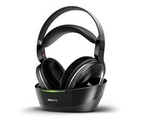 Philips wireless over-ear TV headphones SHD8850/12 wireless Hi-Fi headphones (excellent sound, high-resolution audio, 30-m range, docking station, velour ear pads) black