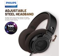 Philips SHP9500CY HiFi Open-Back Headphones Ultra-Comfortable Over-Ear Design Crisp Clear Sound Lightweight & Durable Build Black