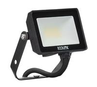 10W EcoLink LED Floodlights, 4000K, 850lm, IP65, Black - ECOFL10-4K