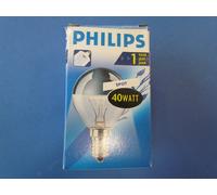Philips Silver Reflector Bulb Lamp DROP P45 E14 40W Spot [EEK: G]
