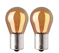Philips 12496SVB2 12496-SV PY21 Silver Vision (2 x Bulbs)
