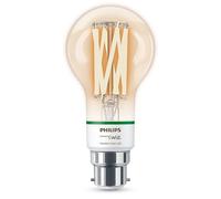 Philips Smart Wiz Connected Vintage LED Light Bulb, B22, Dimmable, 903 Lumens, Tunable, Warm White or Cool White, Alexa and Google Compatible, App and Voice Control