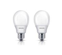 Philips Softone Energy-Saving Light Bulb 8 W = 38 W E27 Matt 400 lm Warm White 2700 K Pack of 2