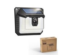 Philips Solar Lights Motion Sensor Outdoor, 120 LEDs Solar Powered Security Lights,3 Lighting Modes, Waterproof Wall Lights for Outside Yard Fence Ga