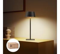 Philips Solar Outdoor Table Lamp, Portable LED Desk Light,Cordless Battery-Operated，2 Adjustable Height, Touch Control & Stepless Dimming Night Light，Waterproof for Garden, Bedroom