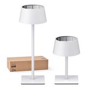 Philips Solar Outdoor Table Lamp, Portable LED Desk Light,Cordless Battery-Operated，2 Adjustable Height, Touch Control & Stepless Dimming Night Light，Waterproof for Garden, Bedroom