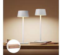 Philips Solar Outdoor Table Lamp, Portable LED Desk Light,Cordless Battery-Operated，2 Adjustable Height, Touch Control & Stepless Dimming Night Ligh