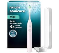 Philips Sonicare 2100 Series Electric Toothbrush - Sonic Toothbrush with 2 Intensity Levels, EasyStart Feature, SmarTimer, 14-Day Runtime, Travel Case, Light Pink, Model HX4023/03, [New]