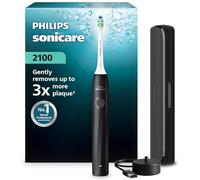 Philips Sonicare 2100 Series Electric Toothbrush - Sonic Toothbrush with 2 Intensity Levels, EasyStart Feature, SmarTimer, 14-Day Runtime, Travel Case, Black, Model HX4023/02, [New]