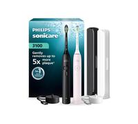 Philips Sonicare 3100 Duo Electric Toothbrush Black/White With Travel Cases