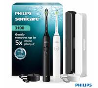 Philips Sonicare 3100 Duo Pack Electric Toothbrush Black White Pressure Sensor 3 Modes 14 Day Battery Travel Set