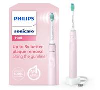 Philips Sonicare 3100 Electric Toothbrush, Sonic Toothbrush, Pressure Sensor and Timer, Sugar Rose, Model HX3671/11