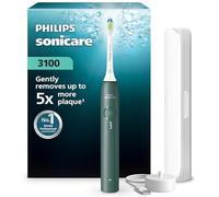 Philips Sonicare 3000 Series Electric Toothbrush - Sonic Toothbrush with Pressure Sensor, 3 Intensity Levels, EasyStart, SmarTimer, 14-Day Runtime, Travel Case, Forest Green, HX4033/26, [New]