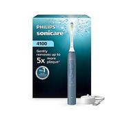 Philips Sonicare 4000 Series Sonic Electric Toothbrush Marine Blue, Pressure Sensor, 4 Brushing Settings, 21-Day Battery, Rechargeable, HX4041/48, One Colour, Women One Colour