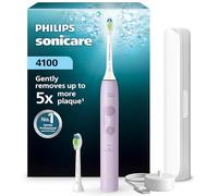Philips Sonicare 4100 Series Electric Toothbrush - Sonic Toothbrush with Pressure Sensor, 4 Brushing Settings, EasyStart Feature, SmarTimer, 21-Day Runtime, Lush Lilac, Model HX4042/47, [New]