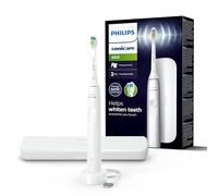 Philips Sonicare 4100 Electric Toothbrush for Adults with 1 x Philips W2 Optimal White Sonic Brush Head in White, Slim Travel Case and USB Charger