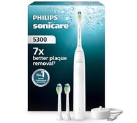 Philips Sonicare 5300 Electric Toothbrush, Sonic Toothbrush with 2 Intensity Levels, Pressure Alert, EasyStart, SmarTimer and BrushPacer, White, Model HX7108/04 [New Technology]
