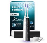 Philips Sonicare 6500 Electric Toothbrush with 2 Travel Cases, 10x More Plaque Removal, 3 Modes, 3 Intensities, Visual Pressure Sensor, White, HX7419/01