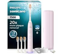 Philips Sonicare 7500 Series Sonic Electric Toothbrush - Next-Generation Sonicare Technology, Pressure Sensor, 12 Brushing Settings, SmarTimer, 21-Day Runtime, Charging Travel Case, Pink