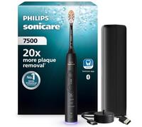 Philips Sonicare 7500 Series Sonic Electric Toothbrush - Next-Generation Sonicare Technology, Pressure Sensor, 12 Brushing Settings, SmarTimer, 21-Day Runtime, Charging Travel Case, Black