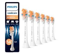 Philips Sonicare A3 Premium All-in-One, Genuine Replacement Toothbrush Heads, White, 6 Pack, HX9096/87