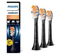 Philips Sonicare A3 Replacement Electric Toothbrush Heads 2 + 1 Free (3 Brushheads) Black HX9093/88