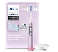 Philips Sonicare AdvancedClean Limited Edition Electric Toothbrush - Smart Screen, Pressure Sensor, Brush Head Replacement, 5 Brushing Modes and SmarTimer, Pink, Model HX3792/12
