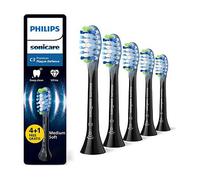 Philips Sonicare C3 Premium Plaque Defence Genuine Replacement Toothbrush Heads Black 4+1 Pack HX9045/88