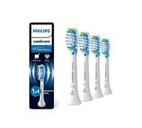 Philips Sonicare C3 Premium Plaque Defence, Genuine Replacement Toothbrush Heads, White, 4 Pack, HX9044/87, One Colour, Women One Colour