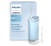 Philips Sonicare Compact Flosser 1000, Portable Water Flosser with 3 Flossing Modes, IPX7 Waterproof Oral Irrigator, Travel Friendly, Blue, Model HX3333/24
