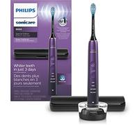 PHILIPS Sonicare DiamondClean 9000 Electric Toothbrush, Amethyst | 1000% More Plaque Removal¹, Visual Pressure Sensor, 12 Brush Settings, 14-Day Battery, App Connected, Travel Case, HX9911/91