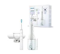 Philips Sonicare DiamondClean 9000 Electric Toothbrush and Power Flosser Cordless Oral Flosser - Teeth Cleaning, Gums and Plaque Removal, White (Model HX3866/41)