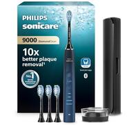 Philips Sonicare DiamondClean 9000 Series Power Electric Toothbrush Special Edition - Sonic Brush, Dark Blue, 4X C3 Premium Plaque Control Brush