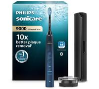 Philips Sonicare DiamondClean 9000 Series Electric Toothbrush, Up to 10x More Plaque Removal, 4 Modes & 3 Intensities, Sonicare App Connected, HX9911/88, Blue
