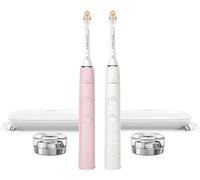 Philips Sonicare DiamondClean Connected Rechargeable Battery Powered Toothbrush 2-Pack Pink/White