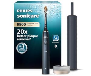 Philips Sonicare DiamondClean Prestige 9900 - Sonic Electric Toothbrush with 1x A3 Premium All-in-One Brush Head and Charging Case in Midnight Blue (Model HX9992/12)