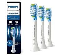 Philips Sonicare Electric Toothbrush Heads Premium Plaque 2 + 1 Free (3 Brushheads) White HX9043/87